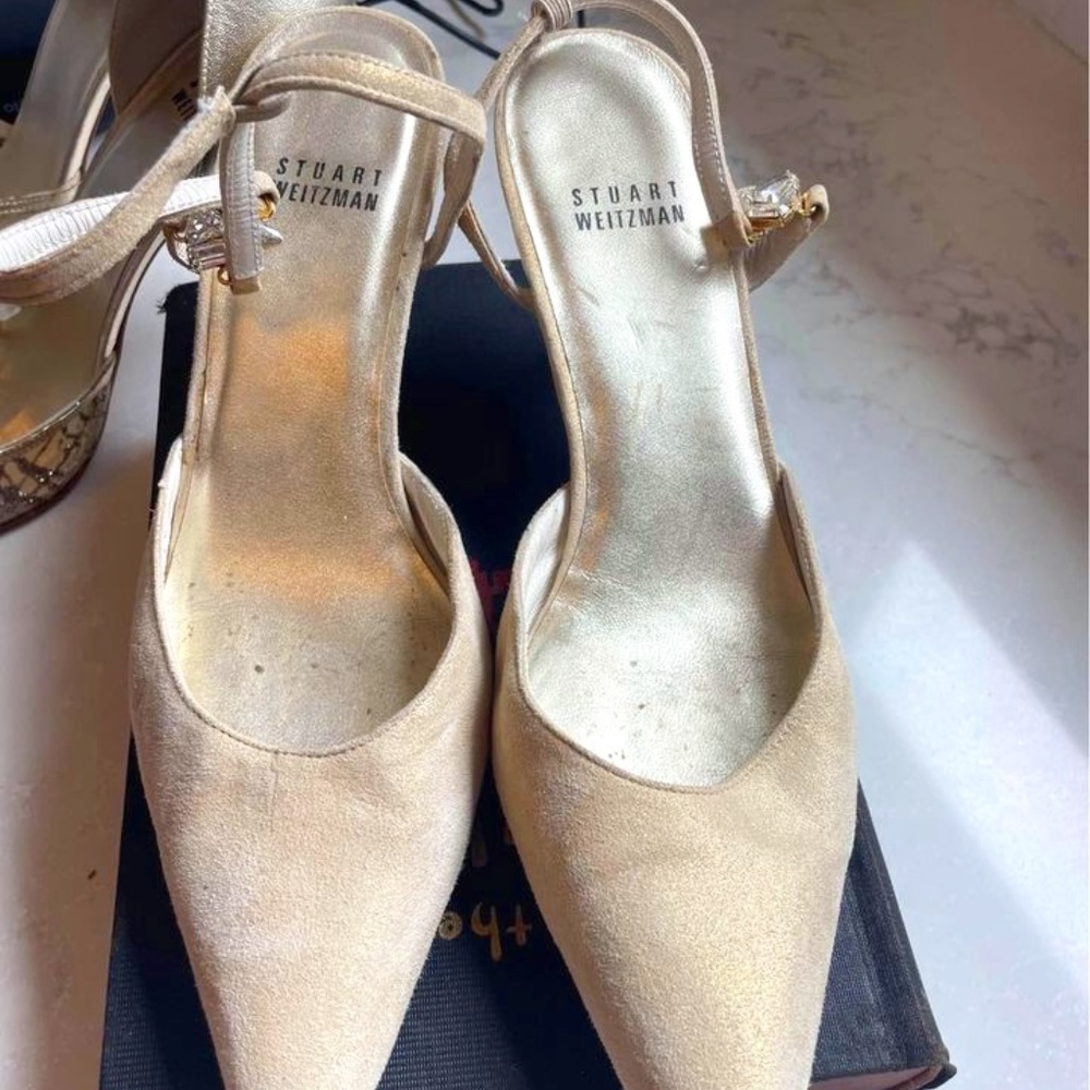 Stuar Weitzman sling back heels